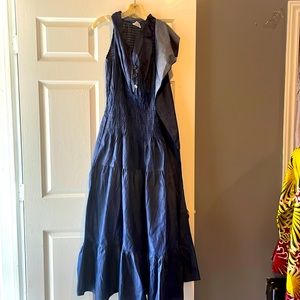 Denim maxi dress
